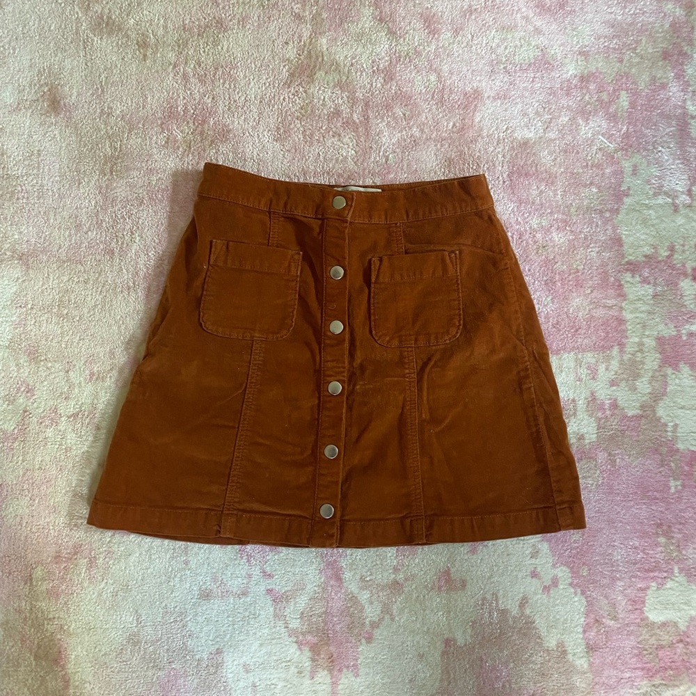 Corduroy mini skirt size small